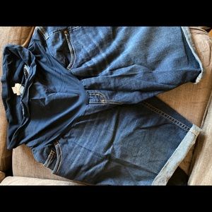 Plus size maternity shorts